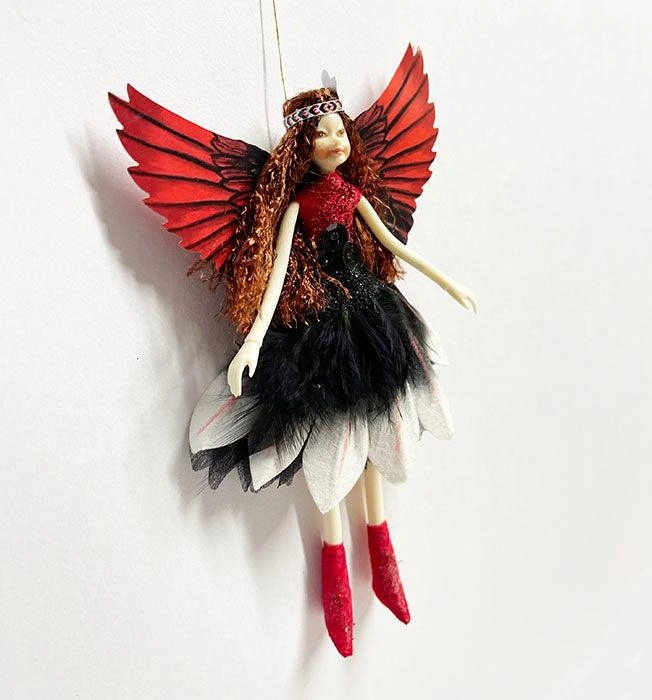 Enchanting Huia Bird Fairy Doll – A Whimsical Treasure from New Zealand!